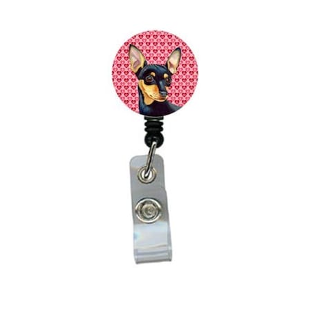Teacher'S Aid Min Pin Valentines Love and Hearts Retractable Badge Reel or ID Holder with Clip TE629480